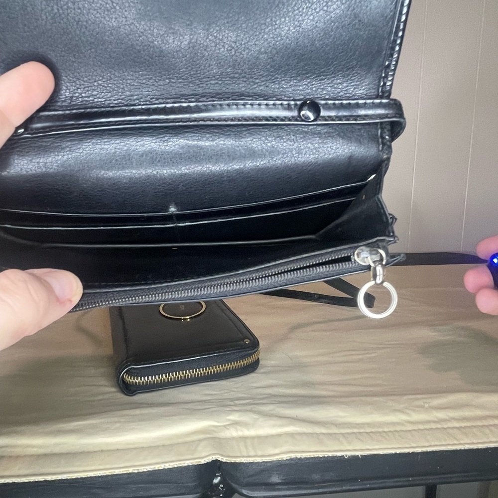 Loewe Authentic Vintage Leather Bifold Long Wallet on Removable Shoulder Strap - Picture 5 of 9